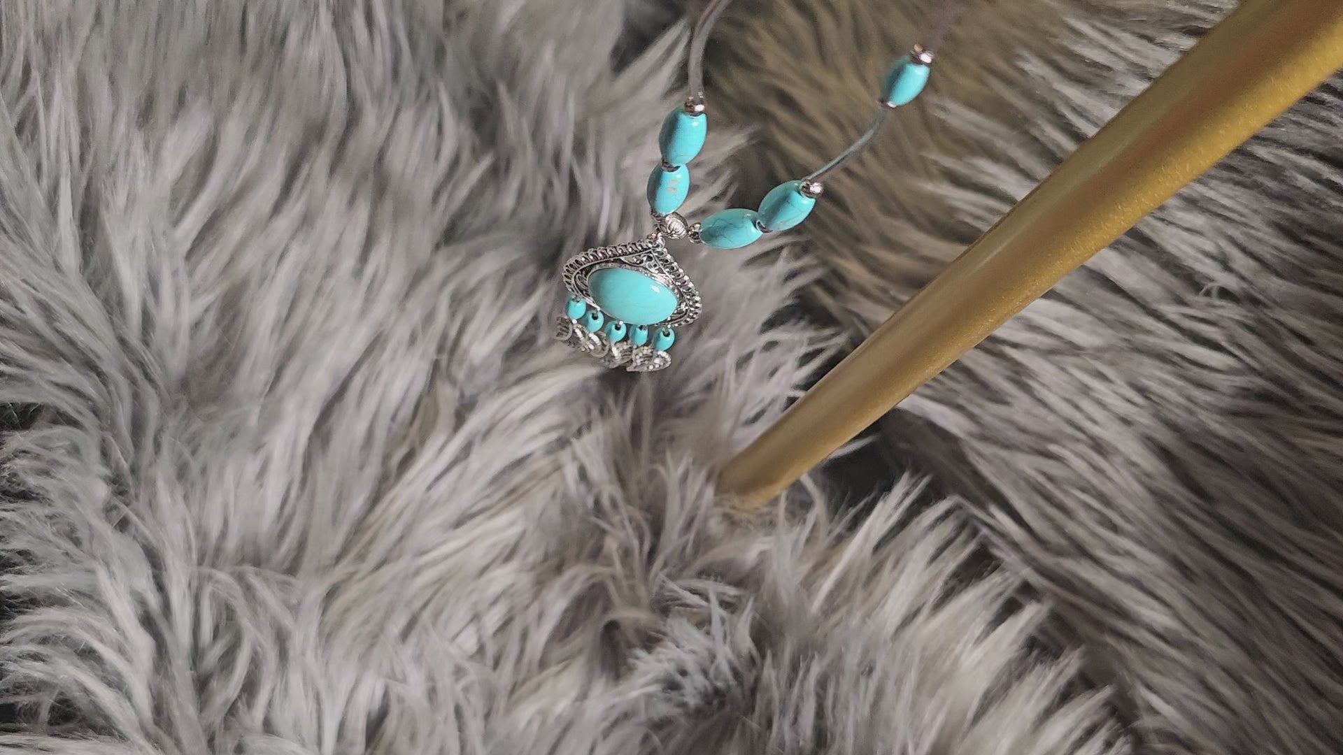 : Turquoise Western-Style Statement Necklace Collection – Vintage Boho Pendant Necklaces