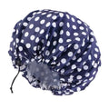 Floral print shower cap