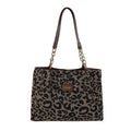 Leopard Print chain tote bag